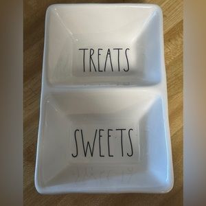 Rae Dunn Artisan Collection TREATS SWEETS Divided Tray